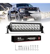 4WDKING LED Light Bar 10 inch IP68&amp;IP69K Waterproof Dual Row Off Road Light Bar with DT Connector...