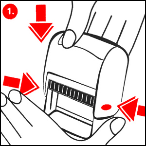 ExcelMark 7820 Fully Re-Inkable - Step 1