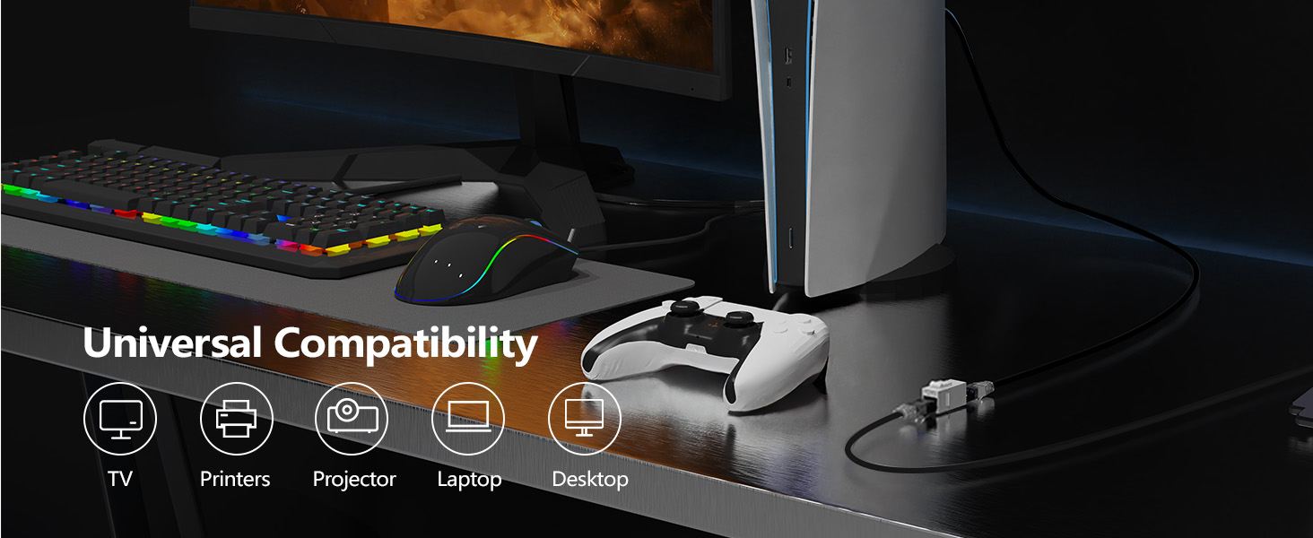 Flexible Cat6 Ethernet Patch Cable