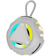 LUKADER Mini Bluetooth Shower Speaker with Lights,IPX67 Waterproof Portable Floating Silicone Lan...