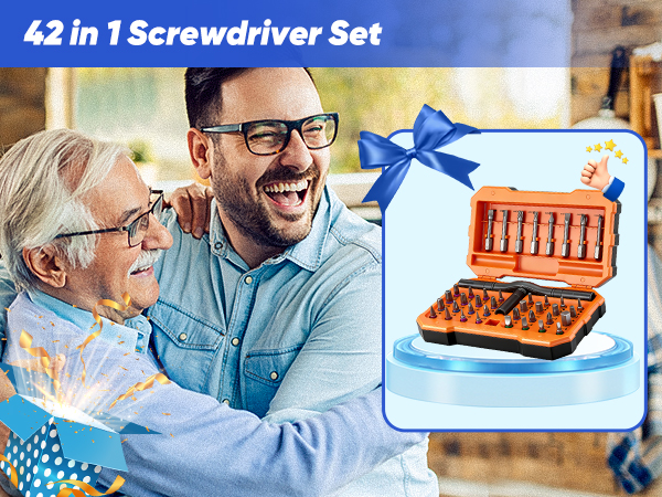 Saker 42-in-1 Magnetic Screwdriver Set for Father’s Day Gift