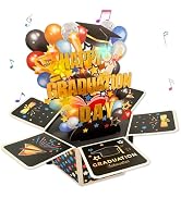 LIJUGITF 2026 Graduation Cards - 3D Pop Up Graduation Card with Lights and Music, Class of 2026 C...