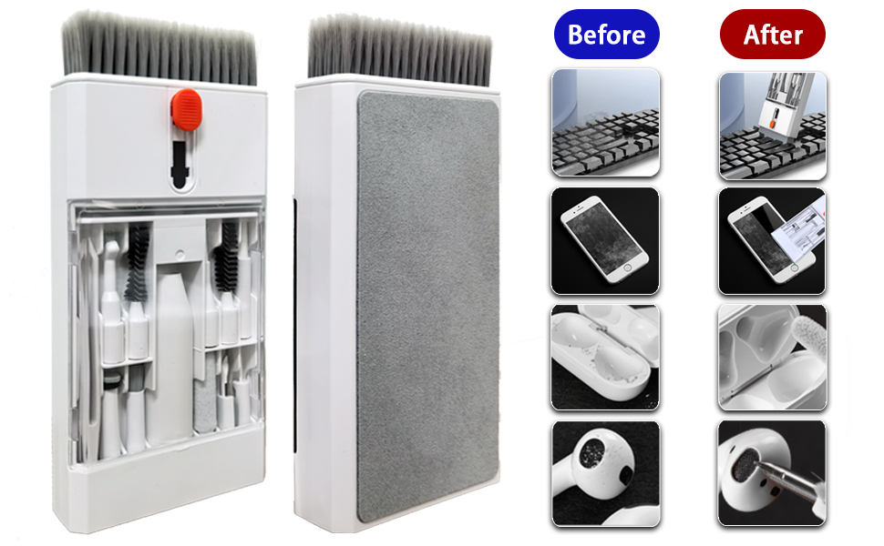 Comparison before and after use