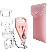 AceMining Portable Door Lock Home Security Door Locker Travel Lockdown Locks for Additional Safet...