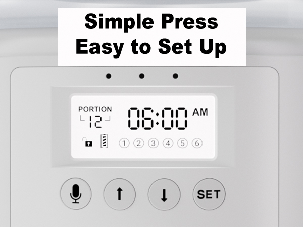 single automatic cat feeder white