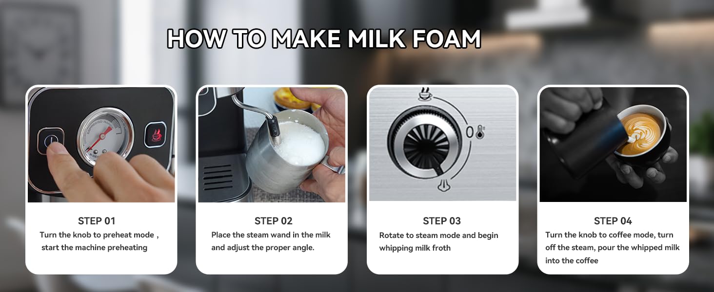 HOW TO MAKE MILK FOAM