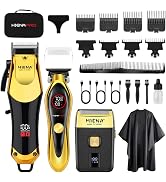 HIENA PRO Professional Hair Clippers Set, Cordless Hair Clipper for Barber Kit, USB-C Rechargeabl...