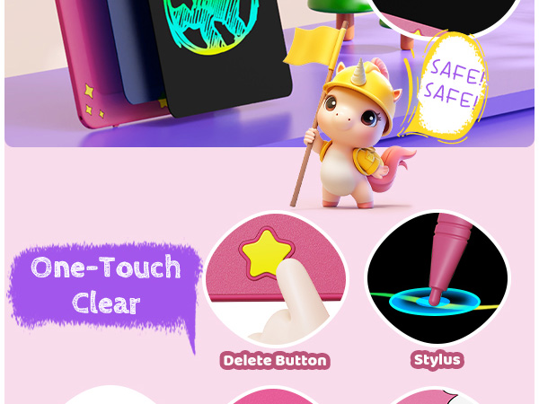 LCD Writing Tablet for kids Doodle Board drawing pad