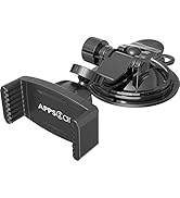 APPS2Car Suction Cup Phone Holder for Car with Adjustable Arm, Low Profile Dashboard Phone Mount ...
