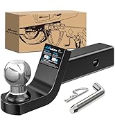 Nilight Fusion Trailer Hitch Mount with 1-7/8 Inch Trailer Ball &amp; 5/8