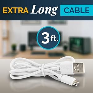 long usb charging cable 3 feet