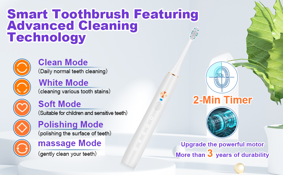 5 Modes smart toothbrush