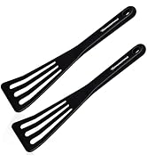 Silicone Fish Spatula, 2 Piece Heat Resistant Silicone Slotted Fish Turner Cooking Spatula for No...