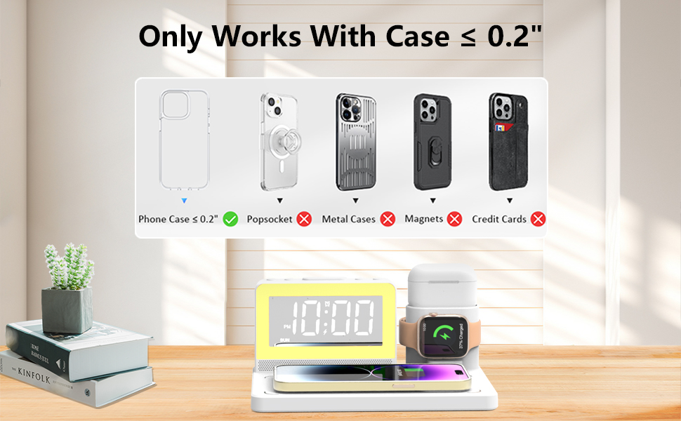 phone and watch charger station for iphone