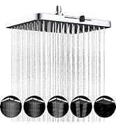 Hibbent cUPC Certified 5 Spray Modes Shower Head, 13'' High Pressure Large Rainfall Shower Head, ...