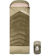 OneTigris Trailnap Sleeping Bag 3 Season Extra-Wide Warm for Camping Backpacking Travel Outdoor A...