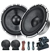 Seventour 6.5" 2-Way Component Car Audio Speaker,Full Range+Tweeter car Door Speakers,200W Max,4-...