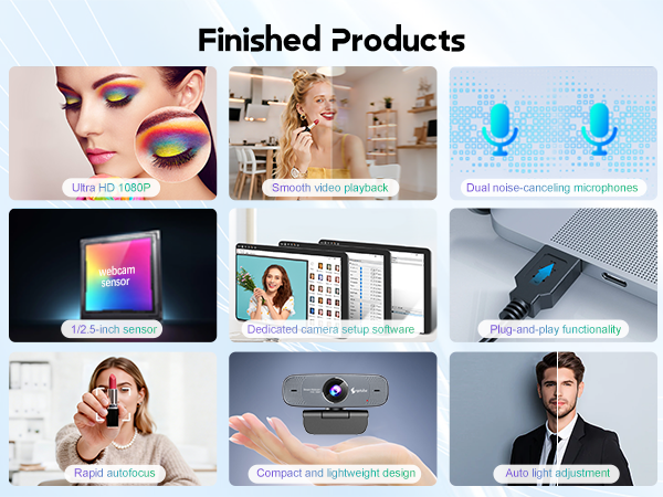 gaming webcam external webcam computer webcam facecam usb camera for pc 5 webcams live streaming