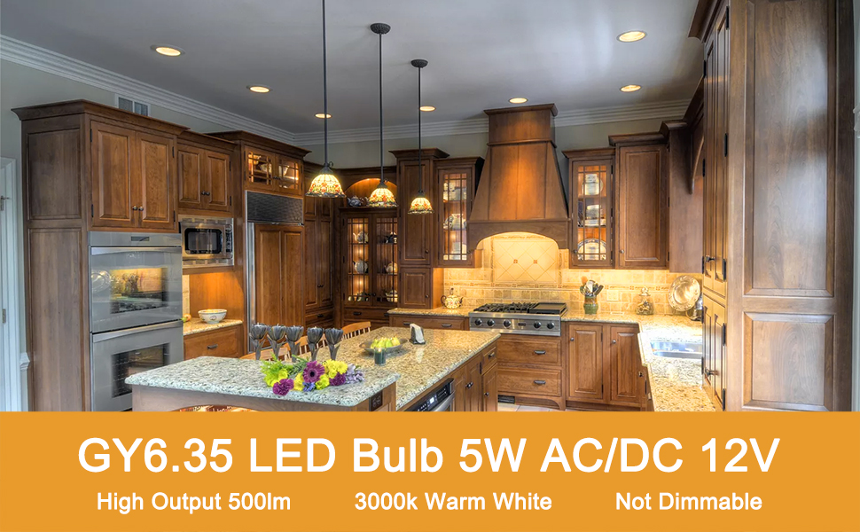 gy6.35 led bulb 12v 50w