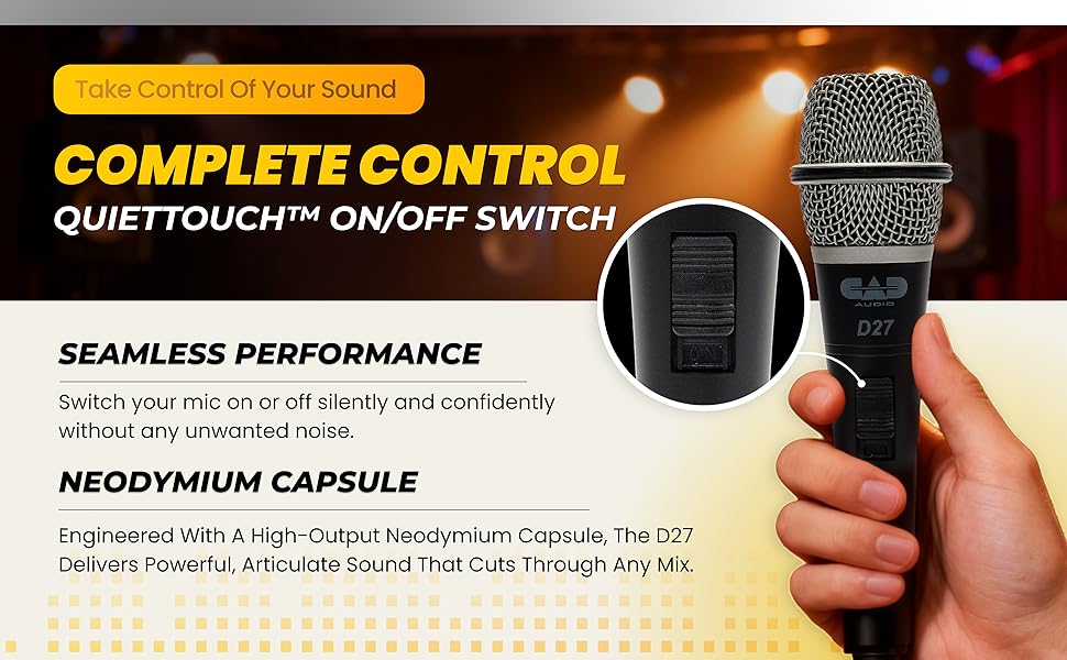 D27 Cad Audio Supercardioid Dynamic Handheld Microphone