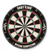 Viper by GLD Products Shot King Regulation Bristle Steel Tip Dartboard Set with Bullseye Metal Ra...