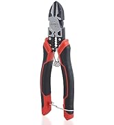 Wire Cutters, HOUSERAN Side Cutters with Wire Stripper and Crimper, 7-1/2 Inch Wire Cutters Heavy...