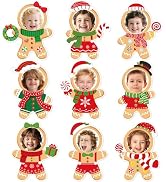 54Pcs Christmas DIY Paper Cutouts, Christmas Gingerbread Man Cut Outs Bulletin Board Decoration w...