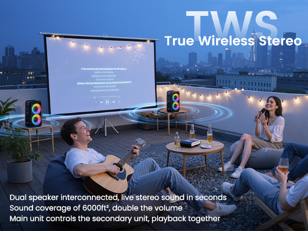 bluetooth speaker party wireless microphone with speaker big speaker for party