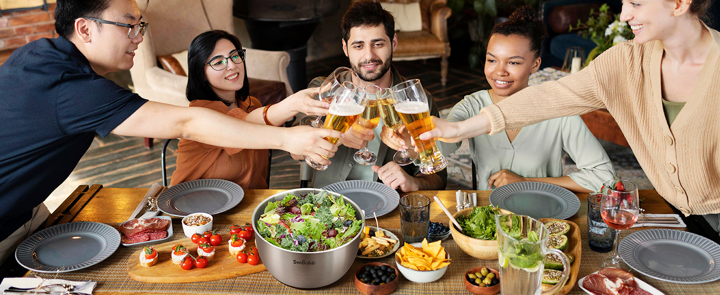 stainless steel salad spinner
