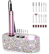 JOSGLOI Electric Nail Drill Professional: Shiny 40000RPM Electric Nail File Kit E File Nail Drill...