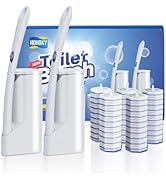 Hohoky Disposable Toilet Brush Cleaning System, Two Sets of Wands and 50p Refills Pads Replacemen...
