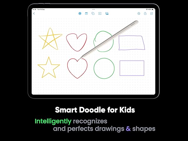 Smart Doodle for Kids: Intelligently recognizes and perfects drawings &amp;amp; shapes.