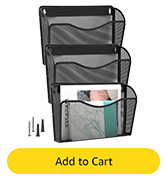3 pocket wall file organizer