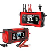 FASTAGEI 6A &amp; 10A Battery Chargers for 12V Lead-Acid Batteries and 12/24V Lithium/LiFePO4(14.6-29...