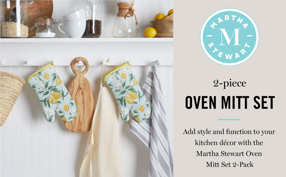 Martha Stewart Printed Oven Mitts