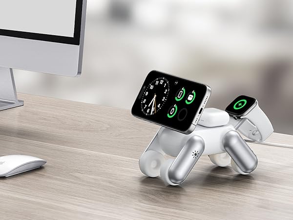 4 in 1 magnetic wireless charging station for apple devices