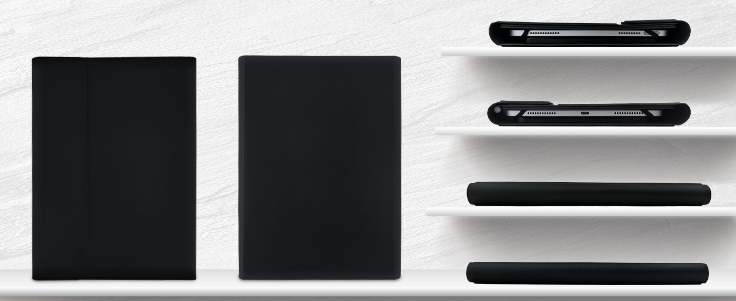 Universal Tablet Backlit Keyboard Case Black - 1