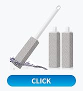 4TH Pumice Stone Toilet Bowl Cleaning – Pumice Sticks with Long Handle, Ideal for Removing Hard W...