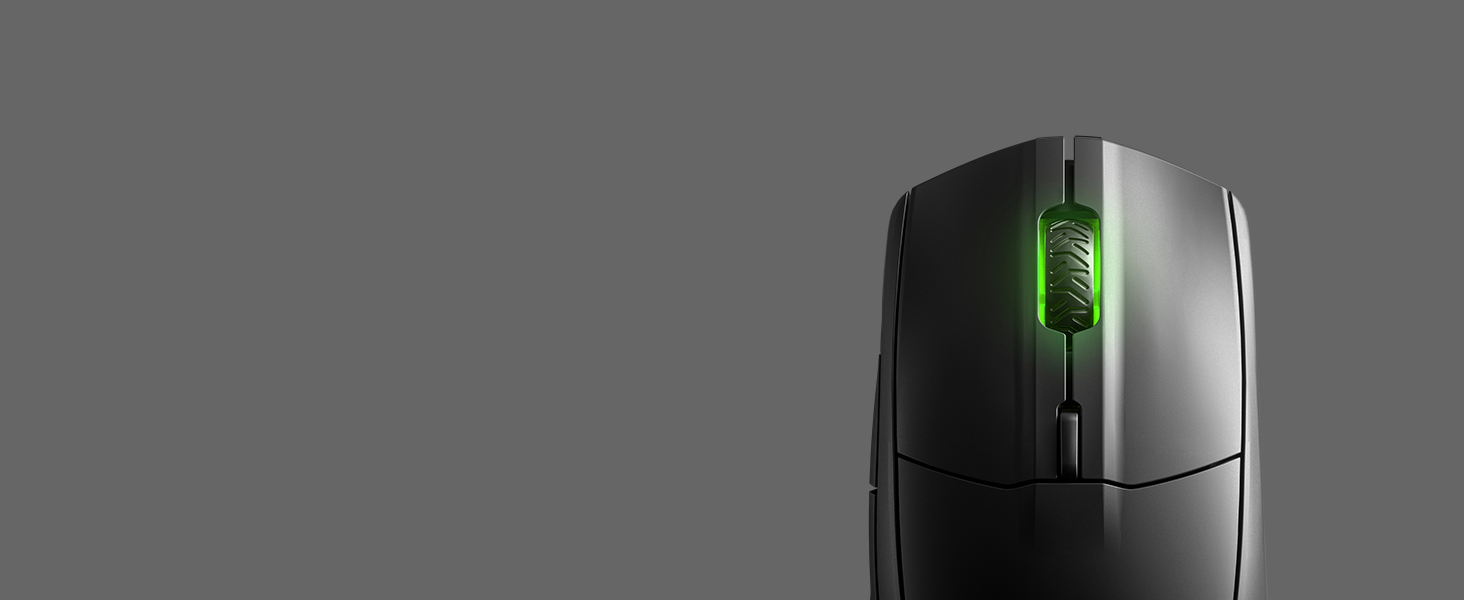 -SteelSeries Rival 3 Wireless RGB scroll wheel