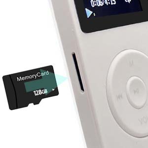 white MP3 player
