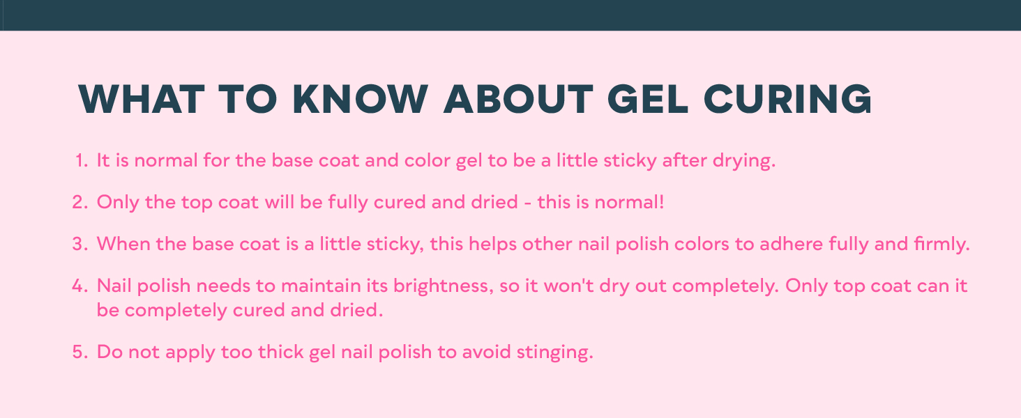 ABOUT GEL CURING