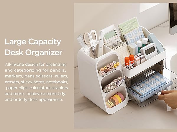 HBlife Desk Organizer with Pen Pencil Holder