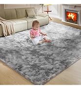 Luxury Shag Area Rug, 5X8 Ft Indoor Ultra Soft Plush Rugs for Living Room, Carpet for Kids Boys G...