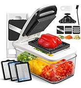 Sopito Vegetable Chopper Heavy-Duty Mandoline Slicer for Kitchen - Multifunctional Onion Potato F...