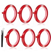 6 Rolls Double Sided Tape Nail Tape for Press On Nails Adhesive Strong Sticky Nail Double Tape fo...