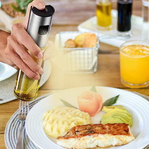 spraying of cooking oil