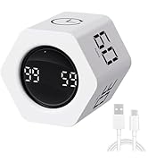 LUCKY TIME Productivity Pomodoro Timer,Hexagon Cube Timer,1/5/10/30/60 Minutes Countdown Timing,S...