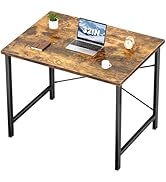 Sweetcrispy Computer Small Office Desk 32 Inch Student Study Writing Work with Metal Frame Wood T...
