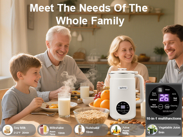 Homemade Soy, Almond, Oat, Coconut, Plant Based and Non Dairy Beverages