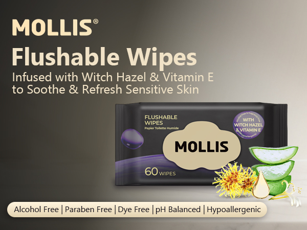 Flushable wipes